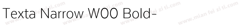 Texta Narrow W00 Bold字体转换